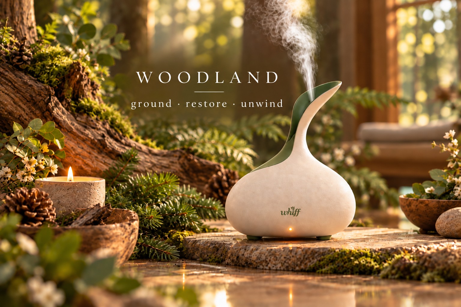 Whiff in a woodland scent setting